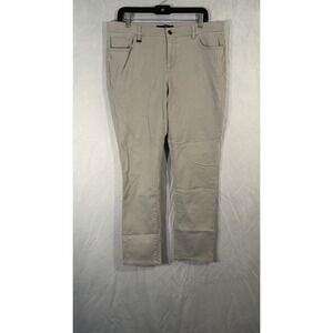 LRL Lauren Ralph Lauren Women's Chino Jeans Size 14 Beige Modern Skinny Pant